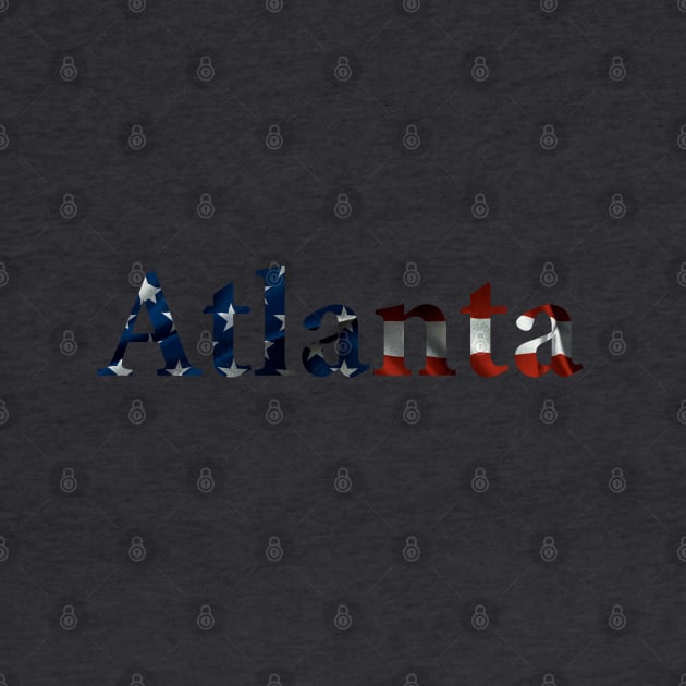 Atlanta American Flag by AdventureFinder